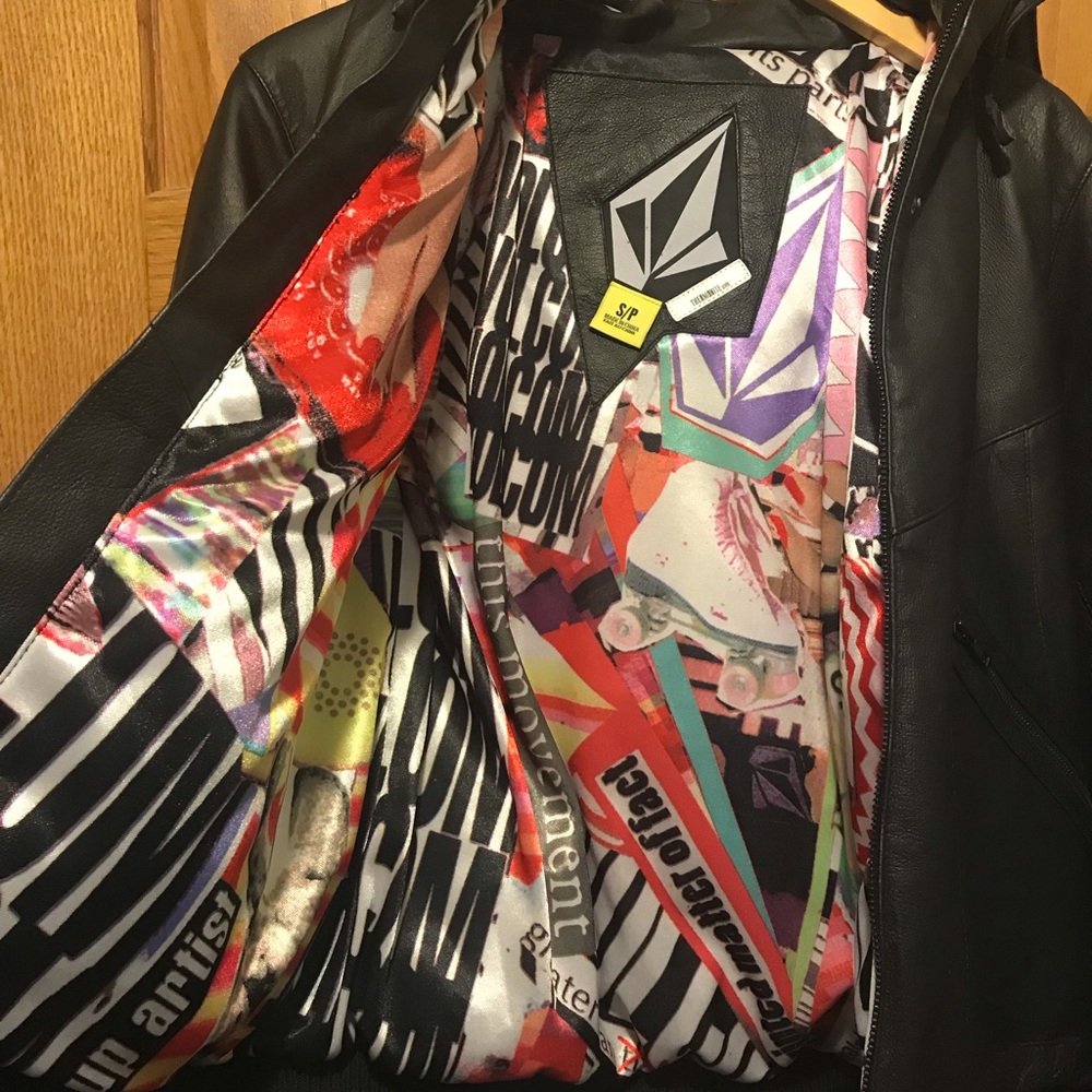 Volcom Leather Down Jacket - image 3